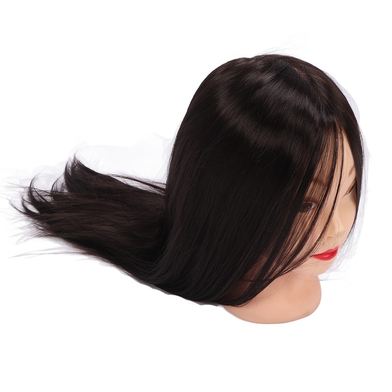 Practice Mannequin Head Novice Hairdressing Training Braiding Doll Head with