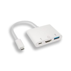 RiteAV USB3.1 Type-C Male to USB3.0/F+HDMI/F+Type-C/F 3-in-1 Splitter Adapter, USB PD 100W [5 Pack]