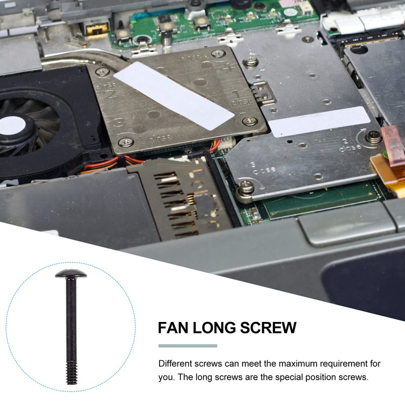 Scicalife 50pcs Computer Case Fan Screws - 30mm Reducing Vibration