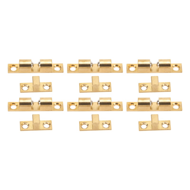 6 Set Cabinet Door Catch Brass Cabinet Door Closet Ball