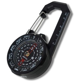 POLARIS Compass with Carabiner MC-0933 Compass for Camping Outdoor Trekking