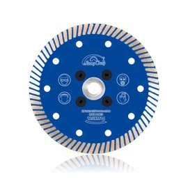 Diamond Disc 230 mm & 125 mm - Cutting Disc for Angle Grinder, Concrete, Stone and Metal, Adapter Rings for M14 Holes (HC-CSB02-125 mm)