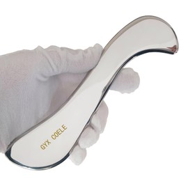 GYX COELE Gua Sha Tools Stainless Steel gua sha Scraping Massage Tool, IASTM Tools, muscle scraper Physical Therapy use Soft Tissue and Scar Tissue(GYX COELE-9)