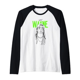 Lil Wayne Illustrated Face Logo Raglan Baseball Tee