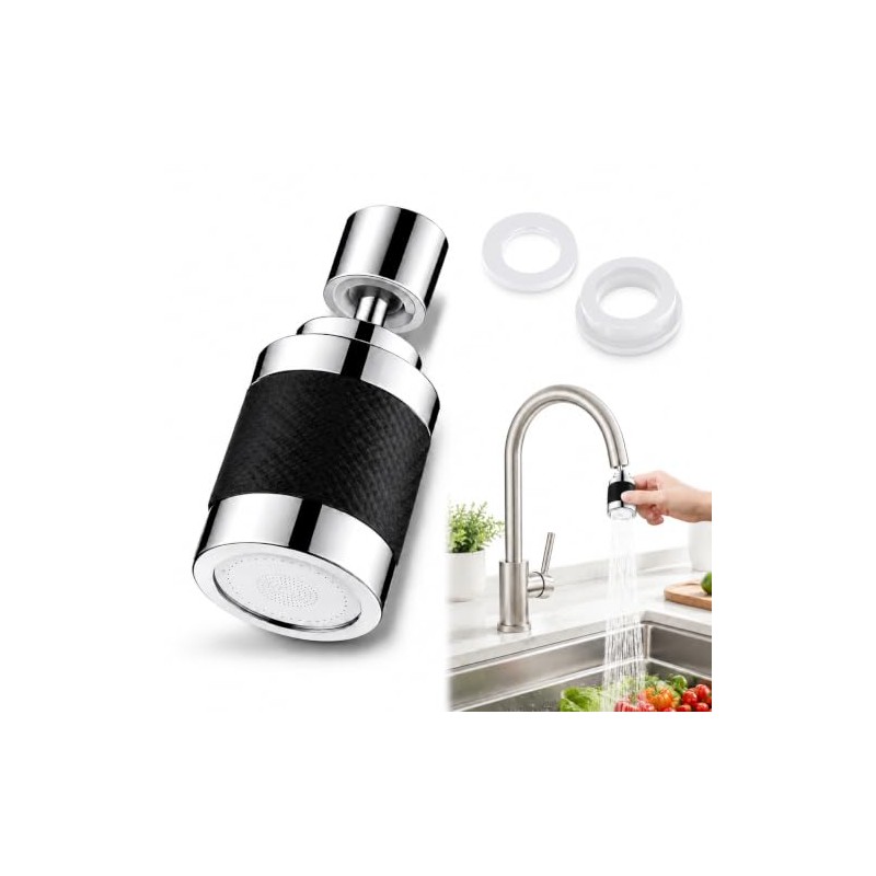 Filtro de Agua para Grifo de Cocina, 3 Modos, 360°