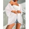 BB&KK Womens Kimono Cardigans Beach Cover ups Swimwear Puff Sleeve