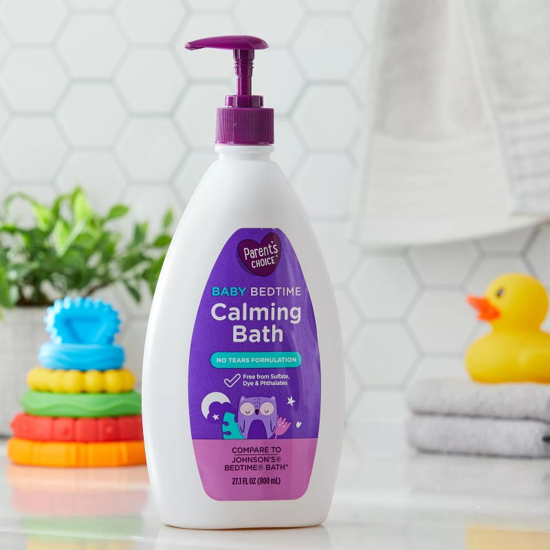 Parent's Choice Tear Free Calming Night-Time Baby Bath, 27.1 fl