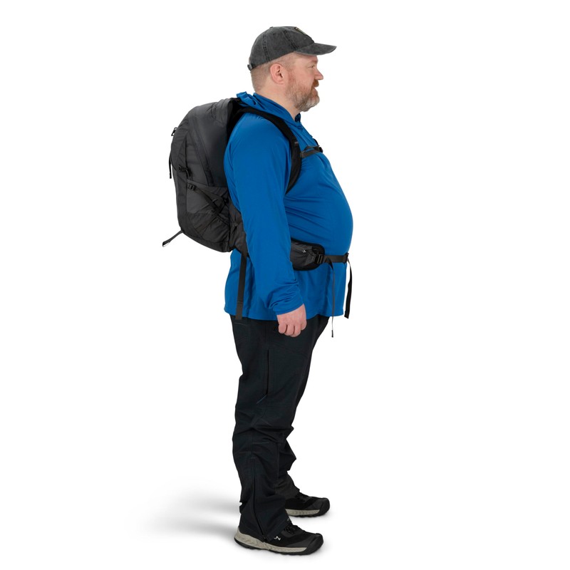 Osprey Talon 22L Men's Hiking Backpack with Hipbelt, Eclipse Grey,