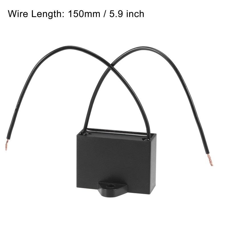 uxcell Ceiling Fan Capacitor CBB61 10uF 250V AC 2 Wires