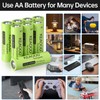KEAOOD Ni-MH Rechargeable AA Solar Batteries 1.2v Pre-Charged 1000mAh Double