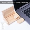Yaxiny USB Stick Wooden Memory Stick 2GB USB 2.0 Flash