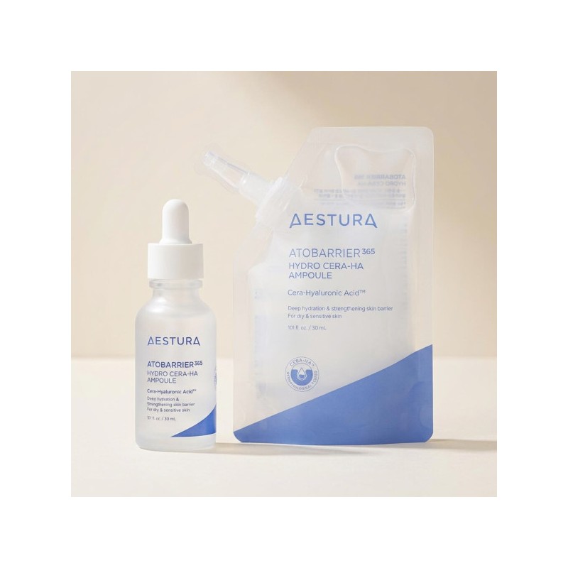 estra Aestura Atobarrier 365 Cera Hyal Moisture Ampoule 30ml+30ml Refill