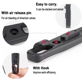 Kadacha Bicycle Tyre Lever, Durable Tyre Removal Tool for Repair Punctures on Road Bikes and MTB, Bicycle Tyre Levers for Tyre Change