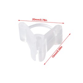 100 Stück Gemüse-Veredelungs-Clips, PE-Pflanzen-Veredelungsclip, spezielle Veredelungsklammer, Tomatensämling, transparente Clips, Pflanzenstütz-Clips für Garten, Rankgitter, Gewächshaus, transparent