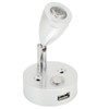 10V‑30V RV Reading Light LED Spotlight Bedside Lamp 3500K Warm