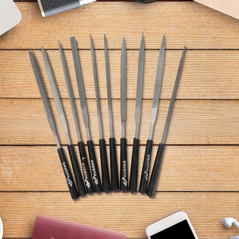 Eruinfang 10pcs Needle File Set Diamond File Set Files Repair