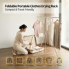 BIREN Foldable Clothes Drying Rack Tripod Clothes Rack with Clips