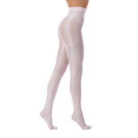 Frola Shaping Tights for Women 70D Shimmery Pantyhose for Dance Ballet Glitter Socks,Pink,Large-X-Large