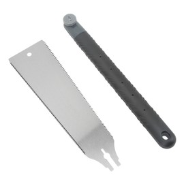 Hand Pull Saw TPR Handle Wear Resistant Incisive High Carbon Steel Japanese Double Edge Saw for Woodworking