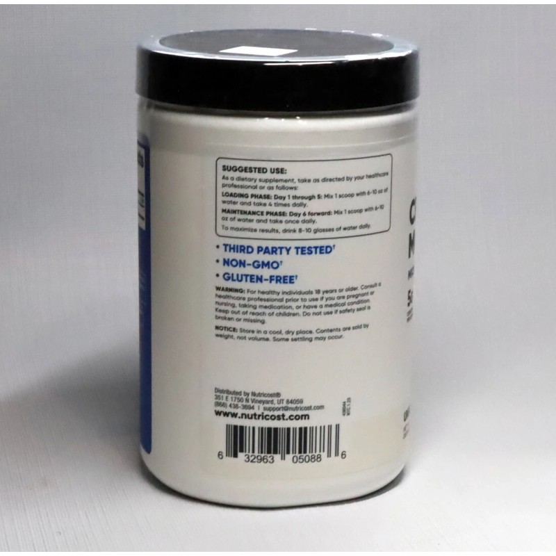 Nutricost Performance Creatine Monohydrate Micronized Unflavoured 500g