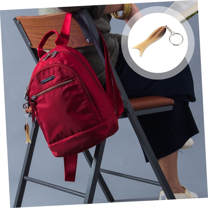 FOMIYES 3pcs Fish-shaped Guasha Board Keychain Design Smooth Scraping Massage