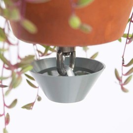 Catch JR Attachment for SkyPots Arrangement - Collects 1.5oz of Drainage from Bottom Pot of SkyPots Hanging Planter Vertical Garden - Fills w/o Spills - Sustainable - 90% Recycled Plastics