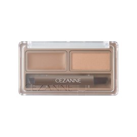 Cezanne Eyebrow Wax & Powder W1 Light Brown, 1.9g, Includes Brush
