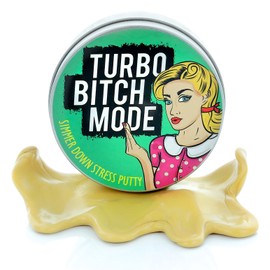 Turbo Btch Mode Simmer Down Stress Putty - Stress Relief Best Btch Gifts Funny Gag Gifts for Friends BFF Stocking Stuffers for Women Secret Santa Gifts for Women Weird Gifts Bachelorette Party