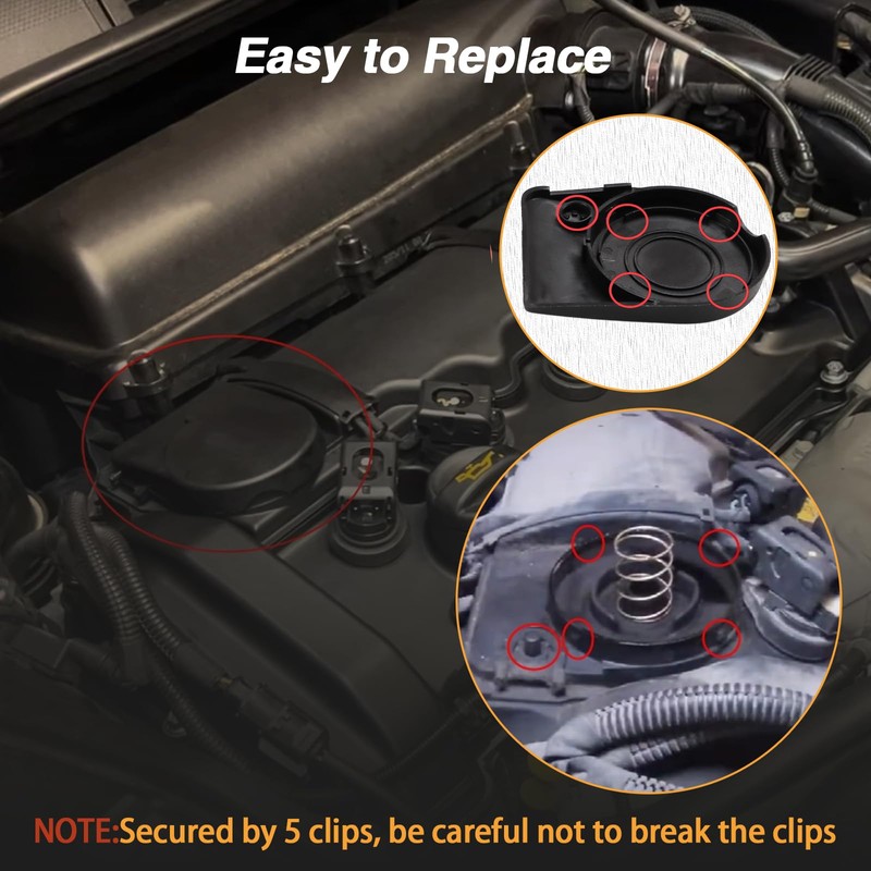 FUSCH PCV Valve Cover Cap with Membrane Rocker Cover PCV