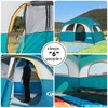UNP Tents for Camping 6 Person Waterproof Windproof Easy Setup,Double