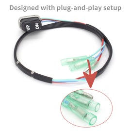 QuickMarine 703 82563 Boat Trim & Tilt Switch Assembly for Yamaha 150-250 HP Outboard Engines & 9.9-250 HP International Motors Control Box Replaces 703-82563-01 703-82563-02