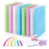 1 Inch Binders 3 Ring - 8 Pack, with Single
