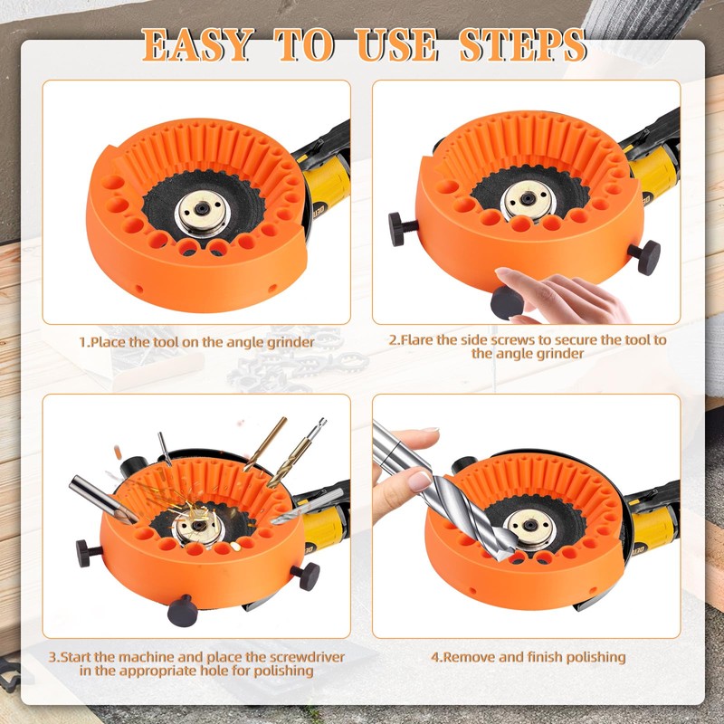 Drill Grinder Drill Grinding Attachment for Angle Grinder Drill Sharpener
