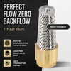 1 Inch Foot Valve No-Lead Brass Heavy Duty Backflow Preventer
