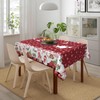 Aiojool Gnome Truck Christmas Tablecloth 57x42 Inches Rectangular Christmas Red