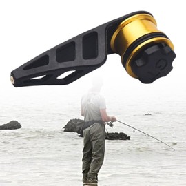 Folpus Durable GT Fishing Bobbin Notter Fishing Tying Tool Tying Device Cable Connector Line Wire Tying Accessories Fishing Line Winder, Black
