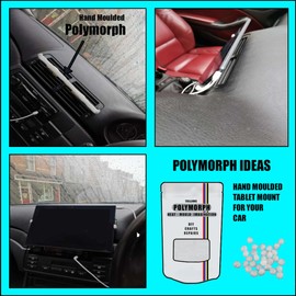 Hand Moldable Red Polymorph 100g Thermoplastic Unlimited Uses - Crafts, DIY Repairs, Modeling, Prototyping