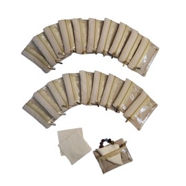 20Pcs Jewelry Bags for Women Jewelry Organizers and Storage Jewelry Pouch Jewelry Roll Organizer for Travel Jewelry Case Jewelry Travel Case Earrings Jewelry Box Ewelry Box with Polishing Cloth (20)