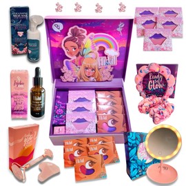 Valentines Day Gifts for Tween & Teen Girls- Tween Gift Box – Trendy & Unique Gifts Basket Teen Girl – Spa Kit for Teen Girls with Skincare and Self-Care Essentials – Birthday or Holiday Present.