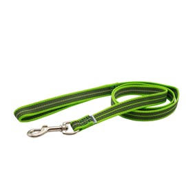 Herm Sprenger Rubberised Nylon Long Lead Neon Green Reflective (200cm)