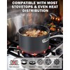 Cooks Standard 2-Quart Hard Anodized Nonstick Saucepan with Lid, Black