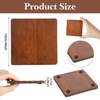 16 Pcs Square Acacia Wood Coasters, Acacia Wood Square Coasters