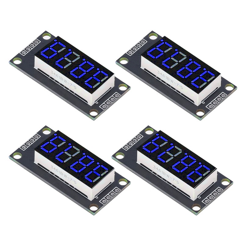 4 Sets Digital Tube Display Module LED 4 Digit 7