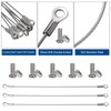 uxcell 10Pcs 8" Cabinet Door Restraint with Screws, 304 Stainless