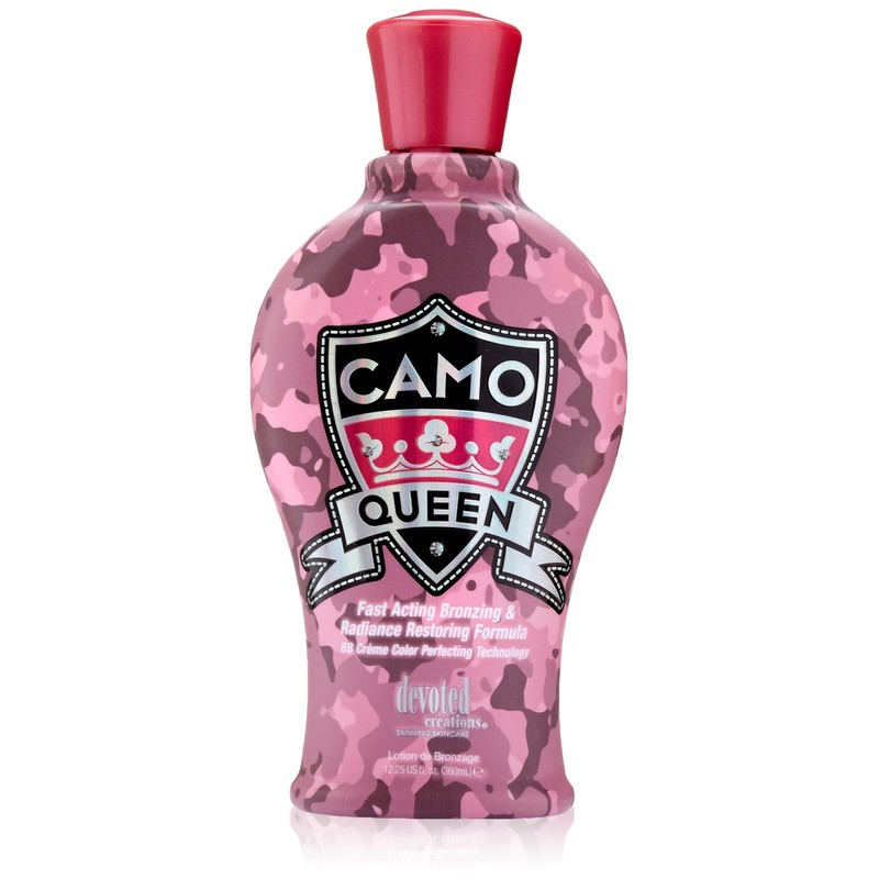Devoted Creations Camo Queen Bronzing Lotion, 12.25 Fluid Ounce