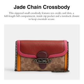Coach Jade Chain Crossbody, QB/Tan/Redwood Multi