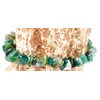 Taddart Minerals Green sliver bracelet made from natural gemstone moss