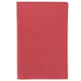 ...KARL LOVEN Wallet Grey Card Leather Car Paper Pouch Driving License ID Insurance, Red with 4 flaps, Transport card holder