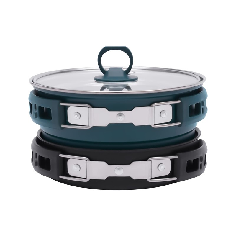 Portable Electric Hot Pot with Foldable Handles, Non-stick Frying Pan,