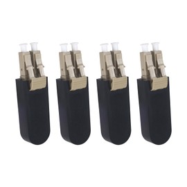 fyboptwu - 4 pcs LC Fiber Optic Loopback Adapter Tester ​Multimode UPC LC Loopback Plug Standard Duplex LC Connector Loopback Adapter/Test Plug for Testing Applications